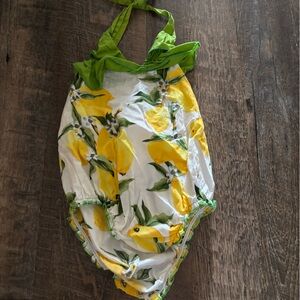 Lemon Print Baby Romper